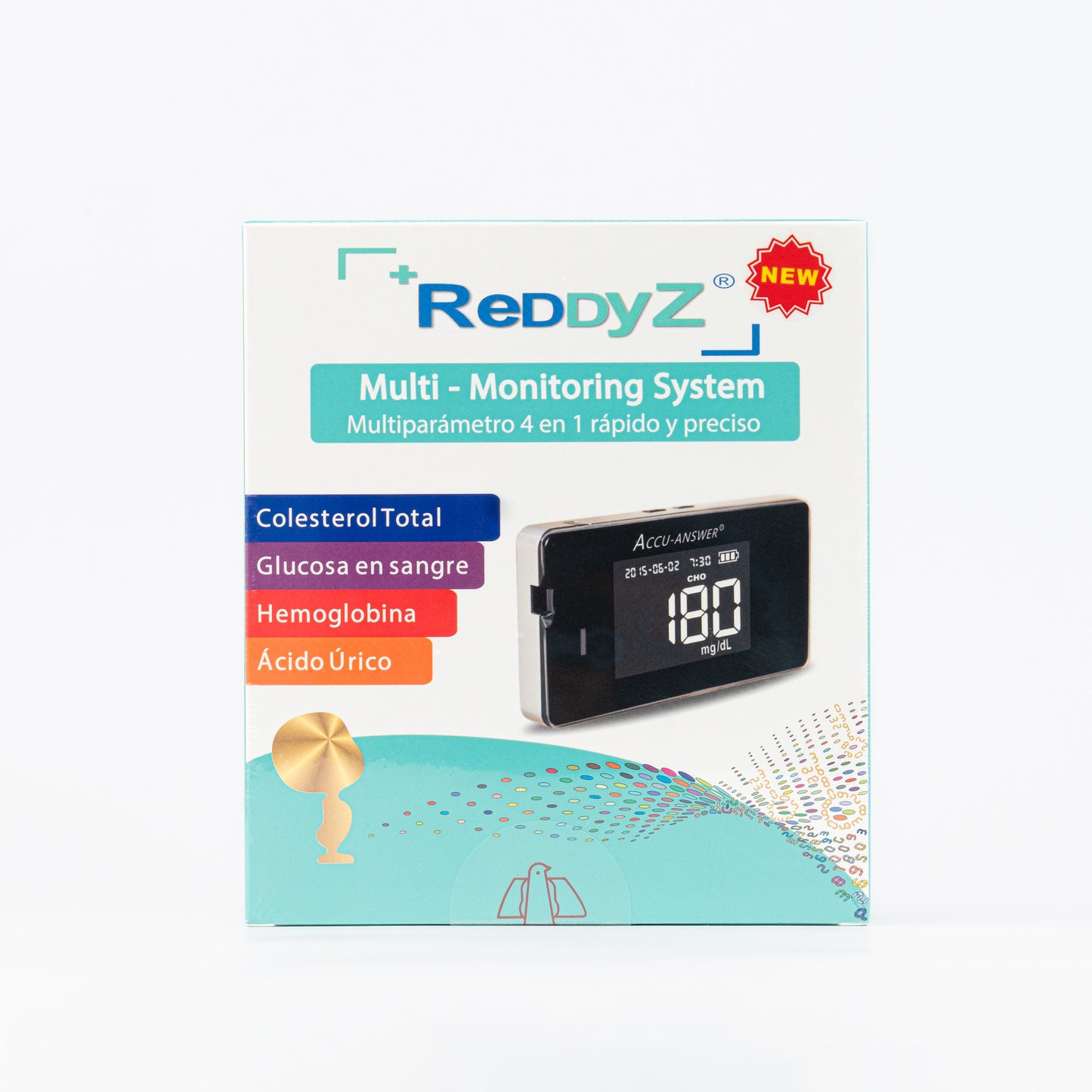 Equipo 4 en 1 REDDYZ (Glucosa-Hemoglobina-Colesterol-Acido úrico)