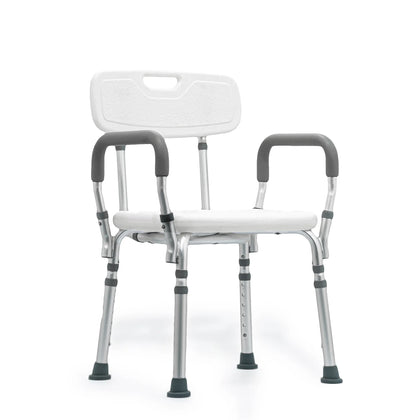 Silla de Ducha Ortopédica con Brazos Aluminio