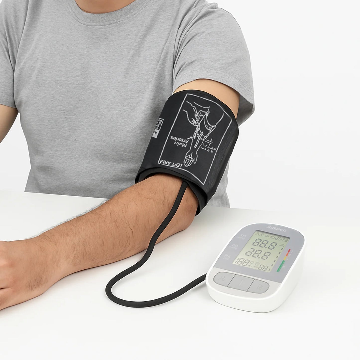 Tensiómetro Digital de Brazo Con Voz JUMPER JPD-HA210