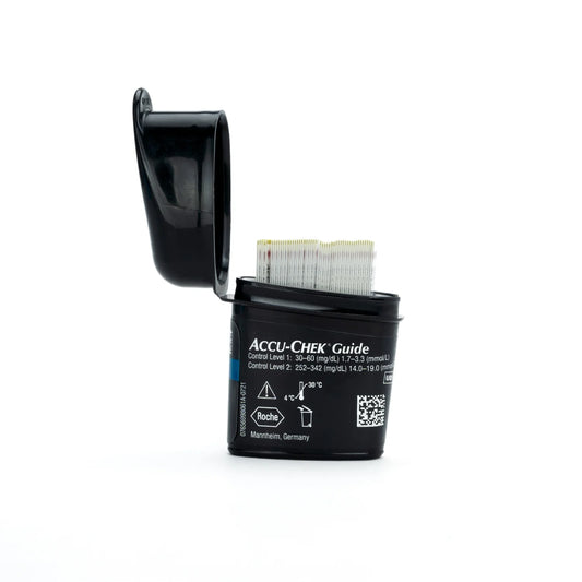 Tiras Reactivas para Glucosa ACCU CHEK GUIDE CAJA 50 UND