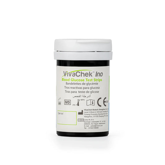 Tiras Reactivas para Glucosa VIVACHEK INO X CAJA 50 UND