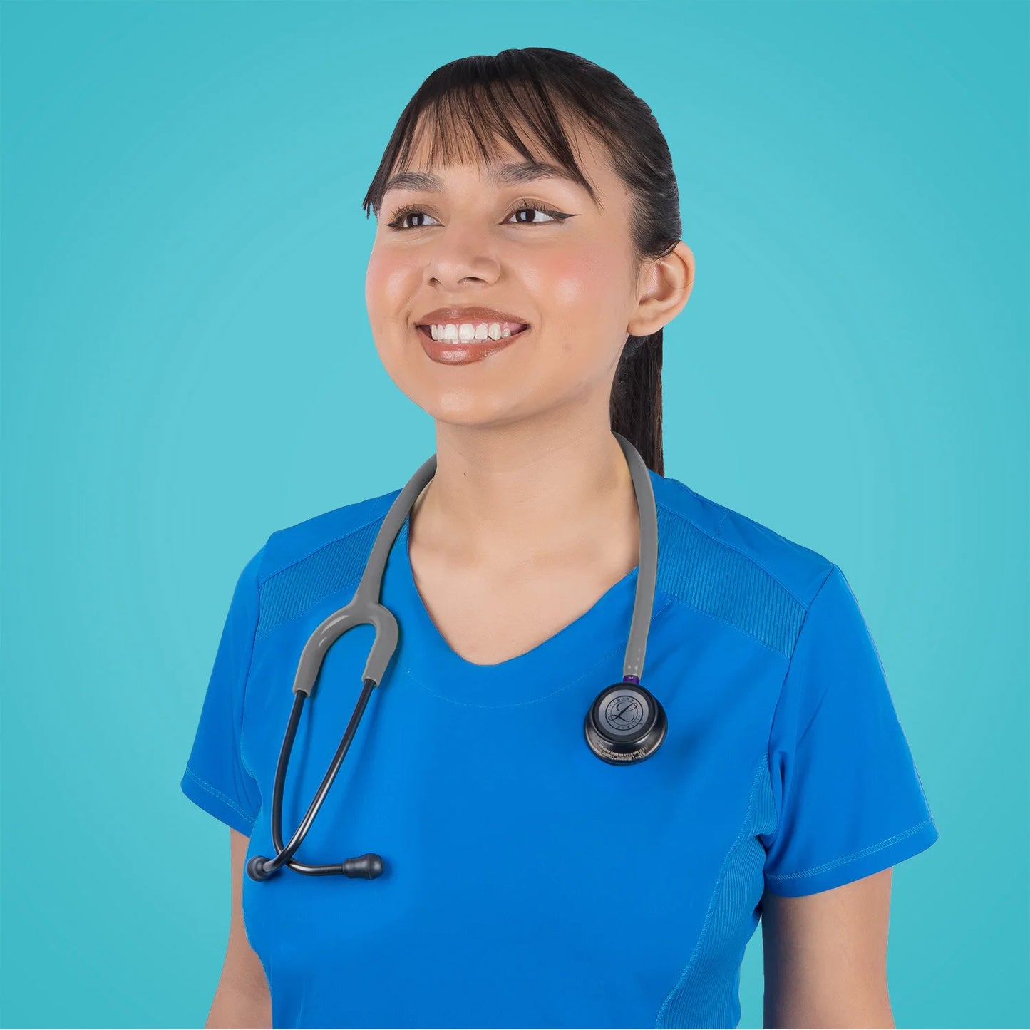 Estetoscopio LITTMANN CLASSIC III Gris Smoke Chestpiece Vástago Violeta 5873