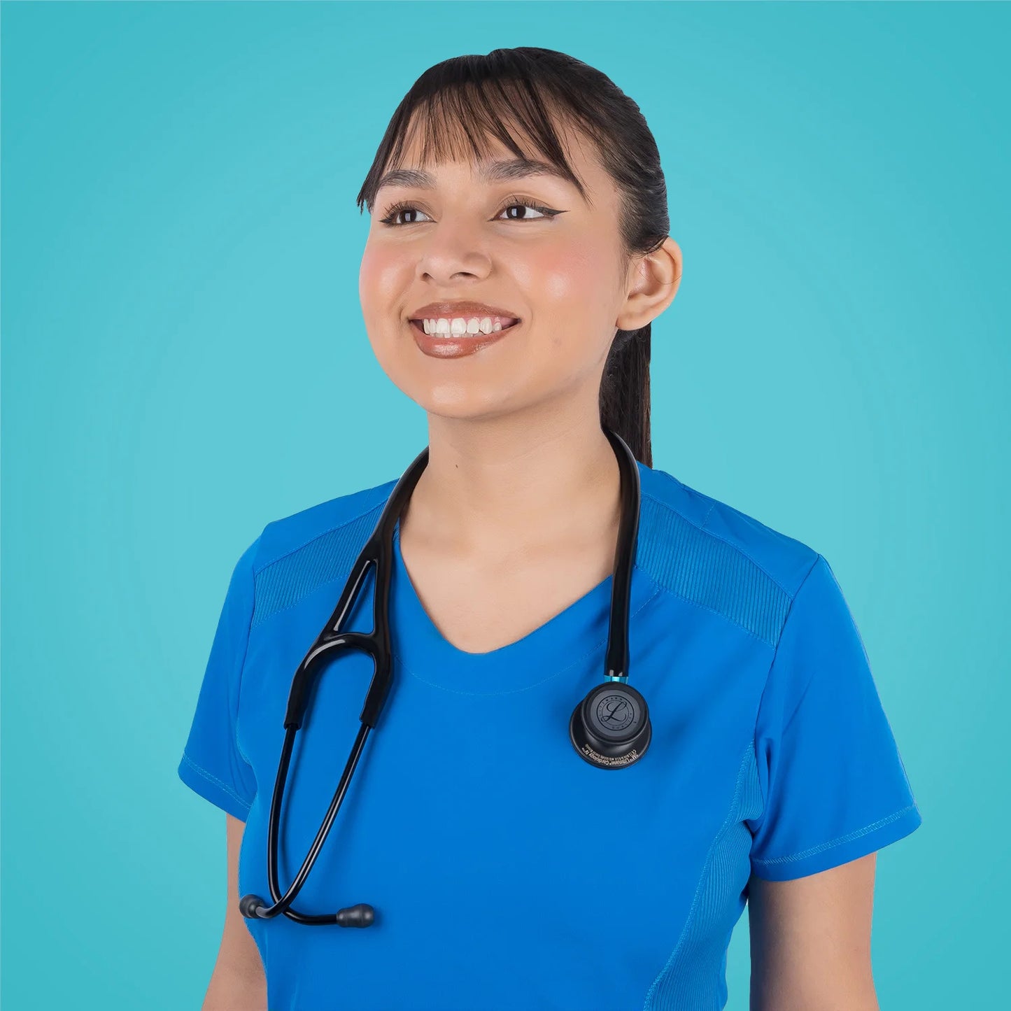 Estetoscopio LITTMANN CARDIOLOGY IV Negro Black Edition Vástago Azul 6201
