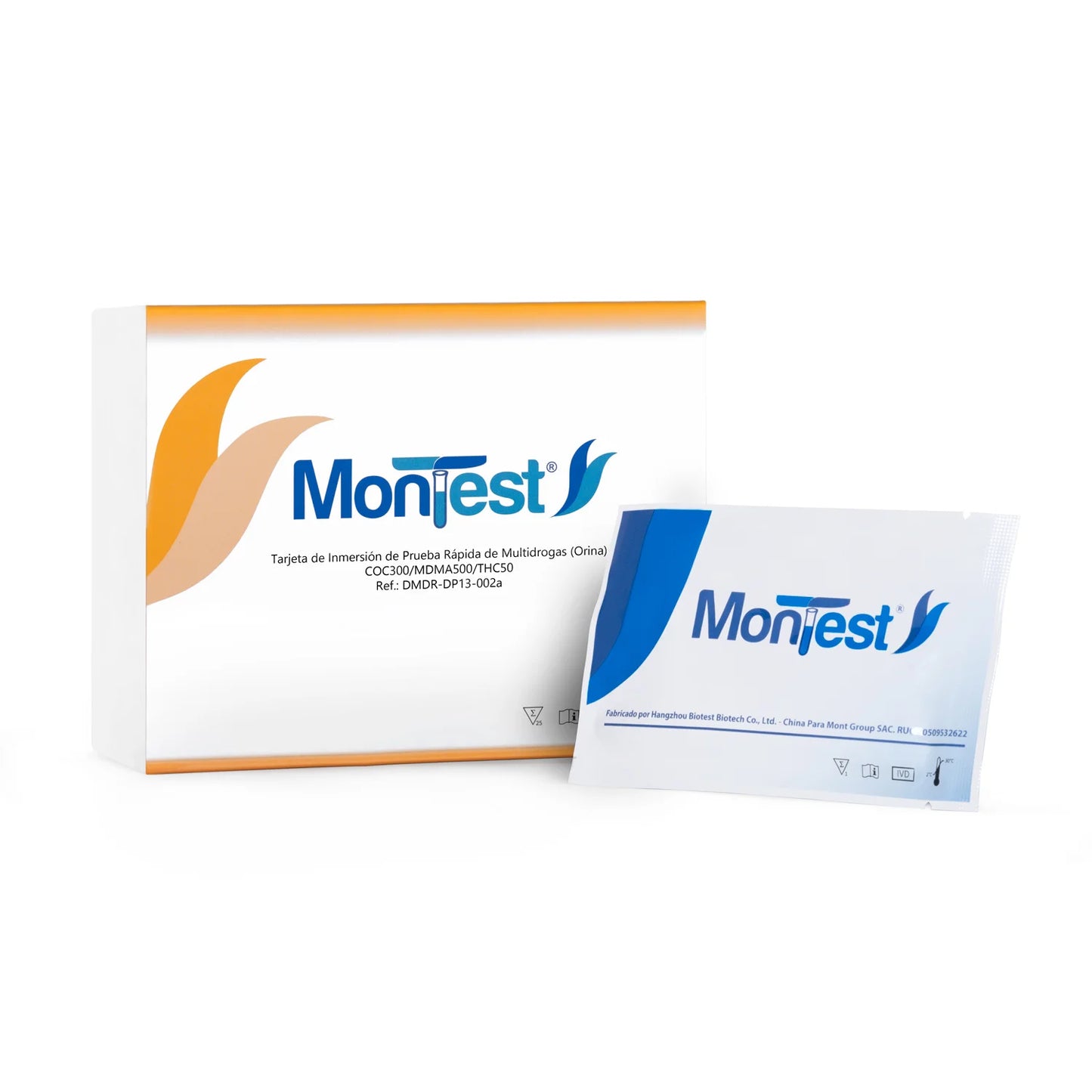 Tarjeta de Inmersión Multidrogas MONTEST 3P CAJA 25 UND