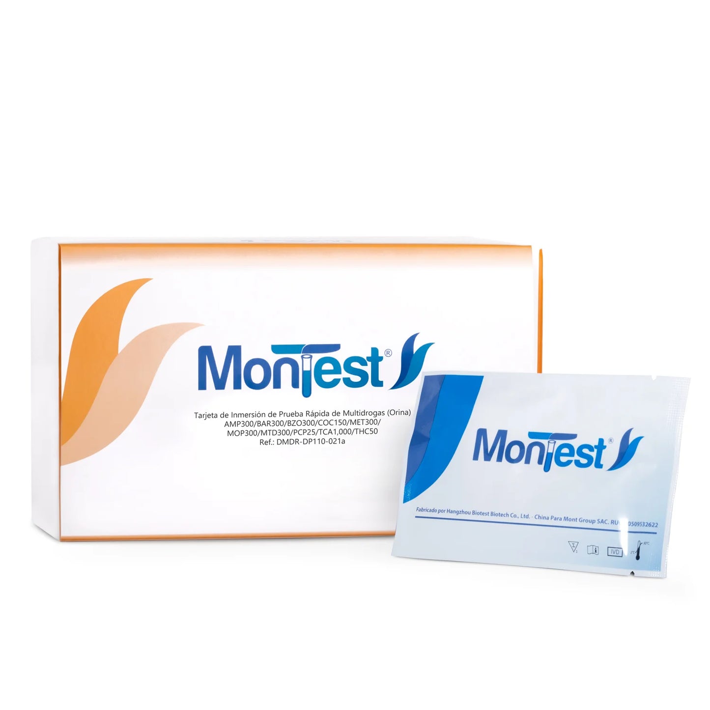 Tarjeta de Inmersión Multidrogas MONTEST 10P CAJA 25 UND