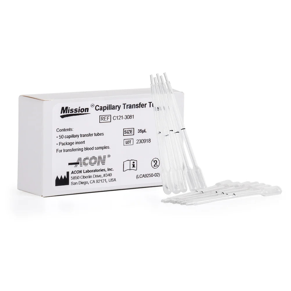 Capilares de Transferencia de 35 uL CAJA 50 UND