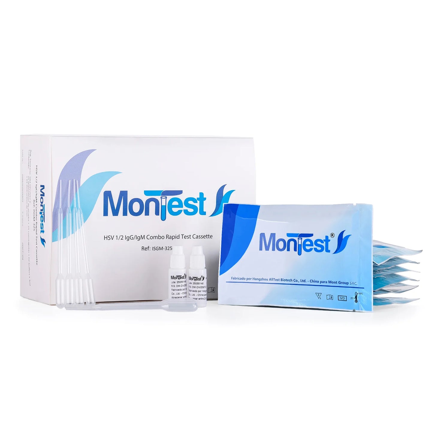 Prueba Rápida Herpes HSV 1.2 Casete MONTEST CAJA 25 UND
