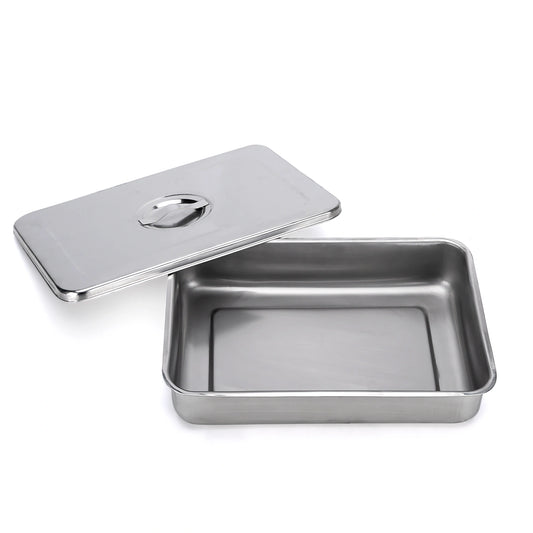 Caja Instrumental de Acero Inoxidable de 30 X 20 X 10 CM