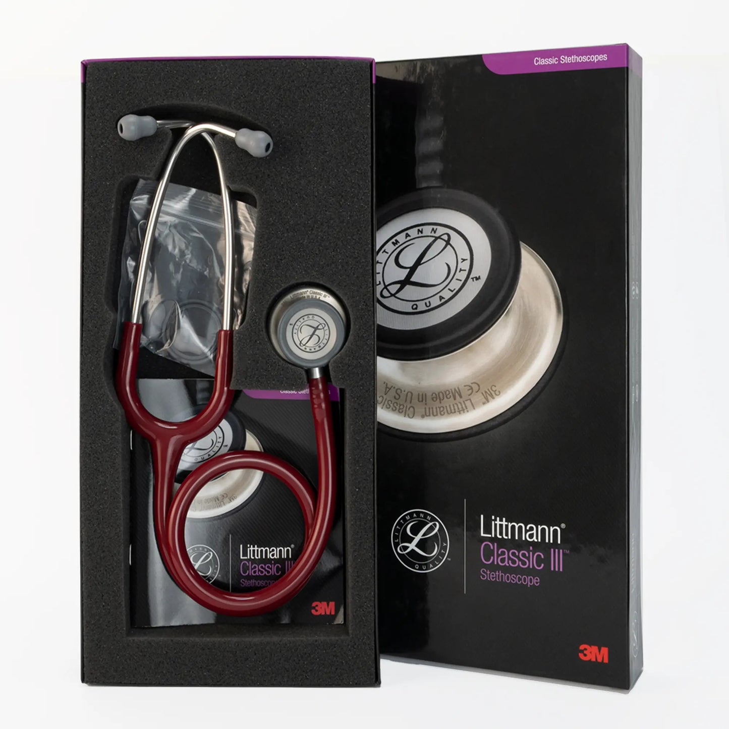 Estetoscopio LITTMANN CLASSIC III Guinda 5627