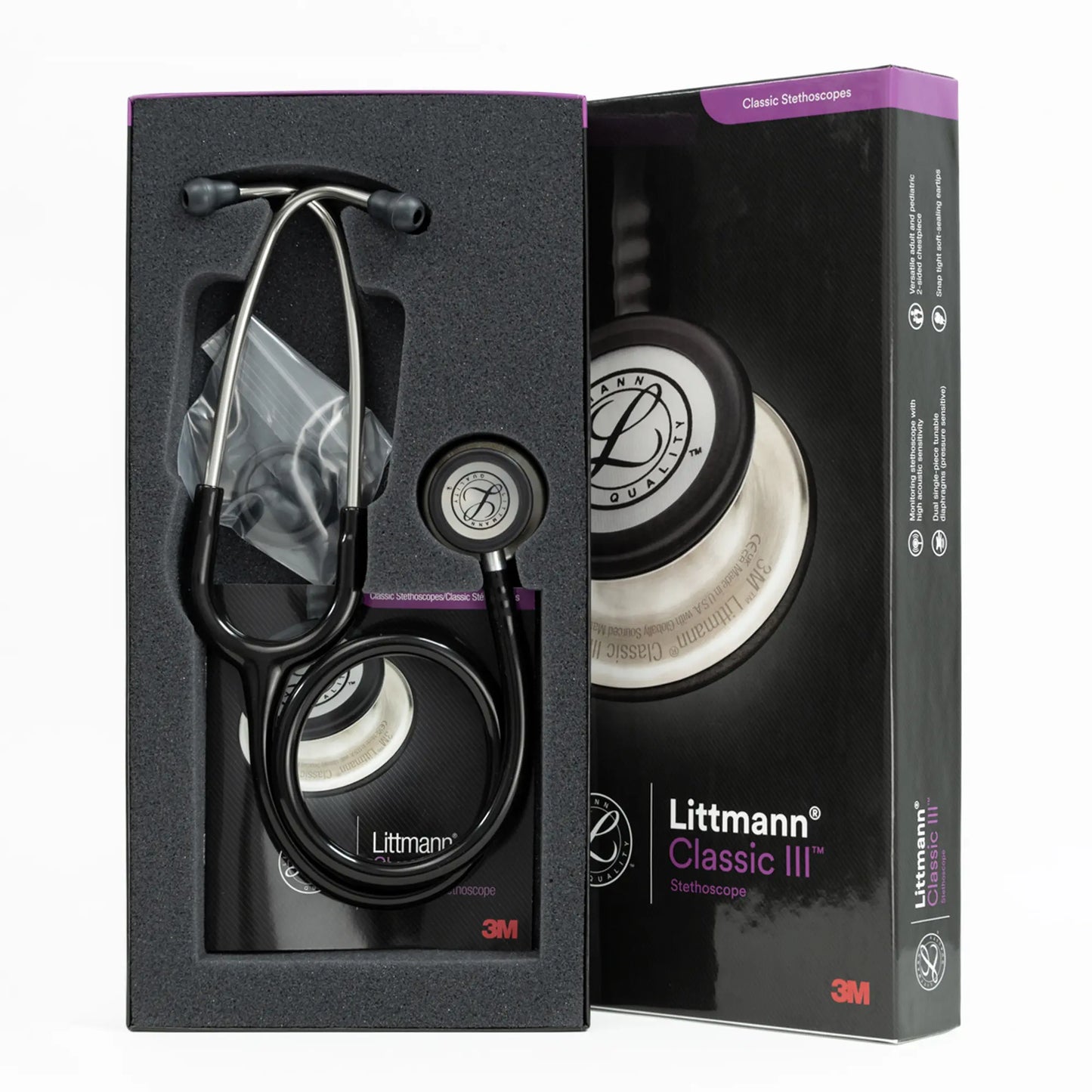 Estetoscopio LITTMANN CLASSIC III Negro 5620