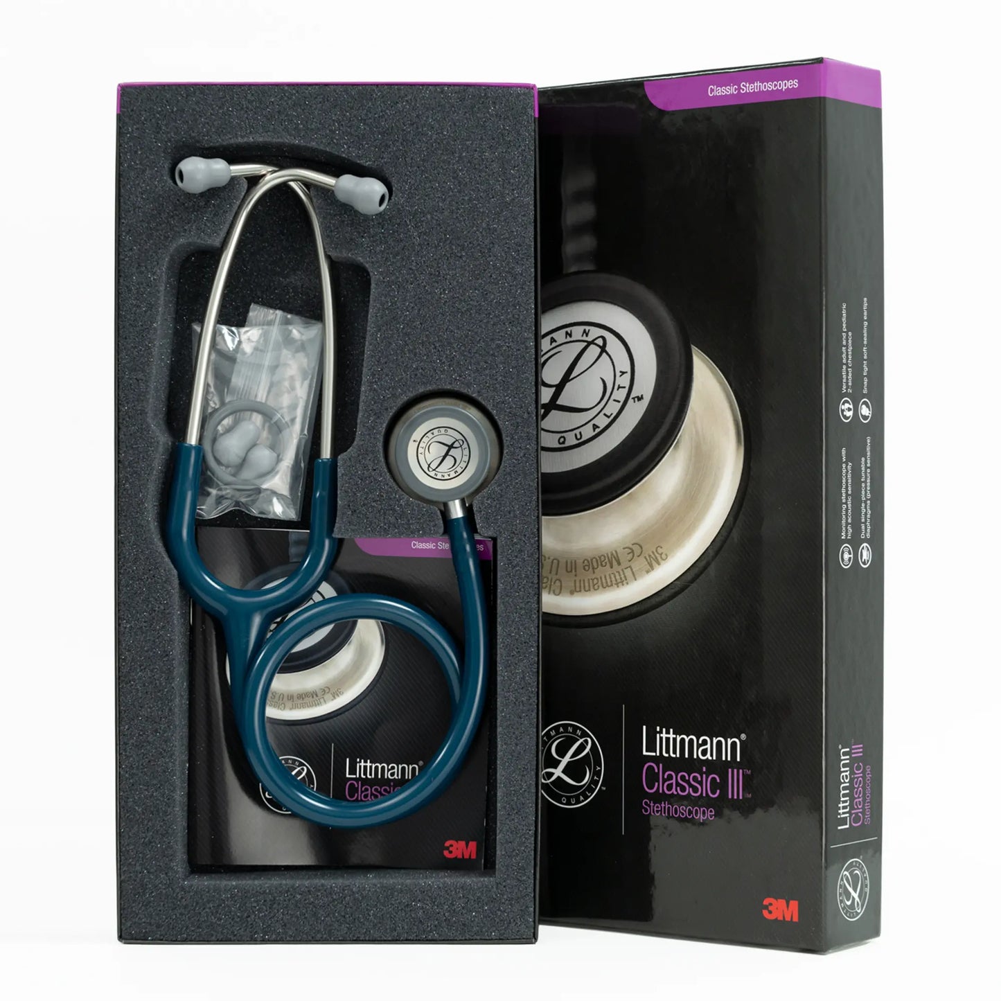 Estetoscopio LITTMANN CLASSIC III Azul Caribe 5623