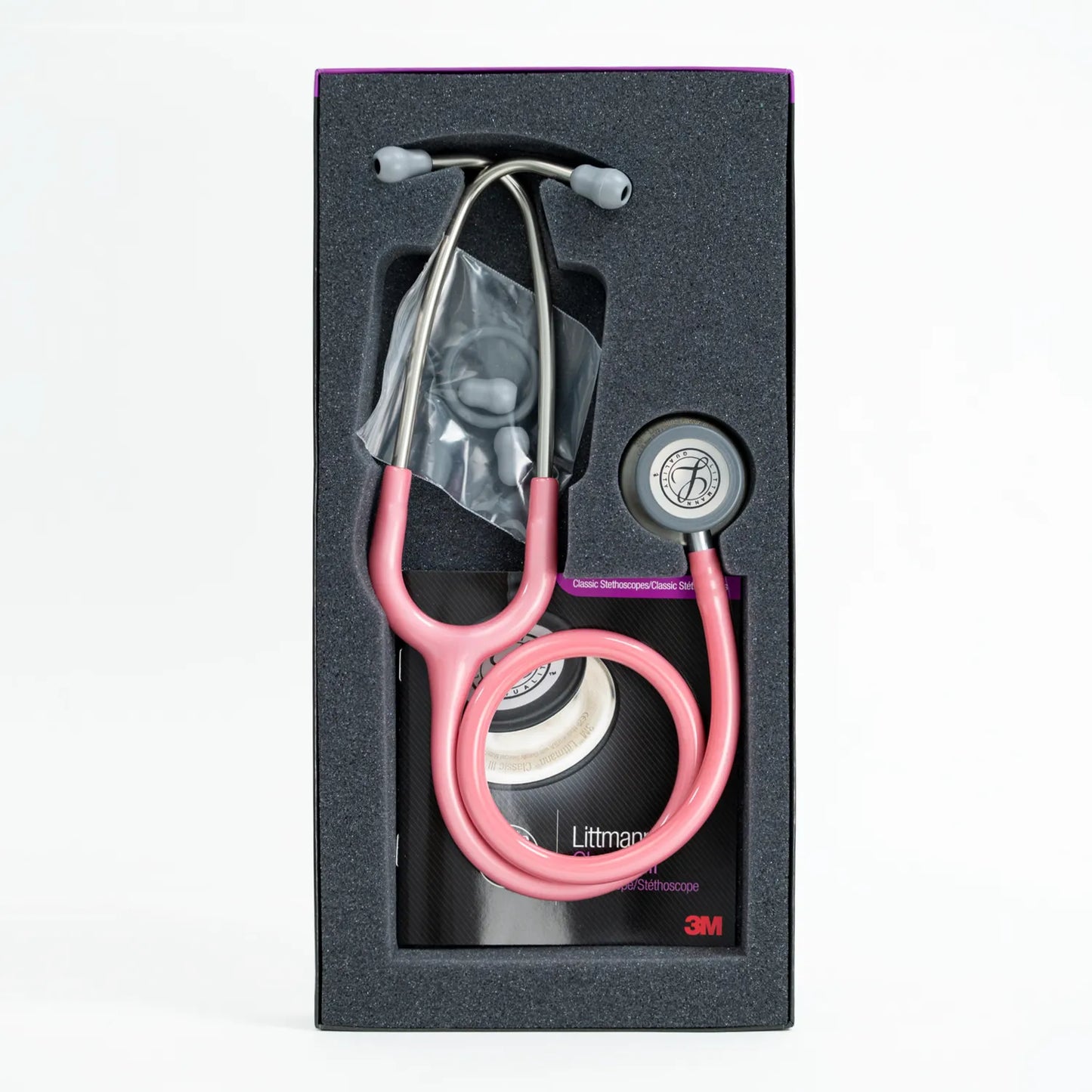 Estetoscopios Littmann Clasic III 3M Rosado Perla #5633