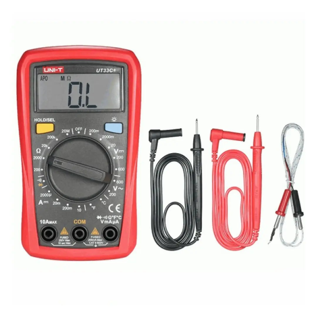 Multímetro Digital de Bolsillo con Medición de Temperatura UNI-T UT33C+