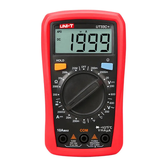 Multímetro Digital de Bolsillo con Medición de Temperatura UNI-T UT33C+