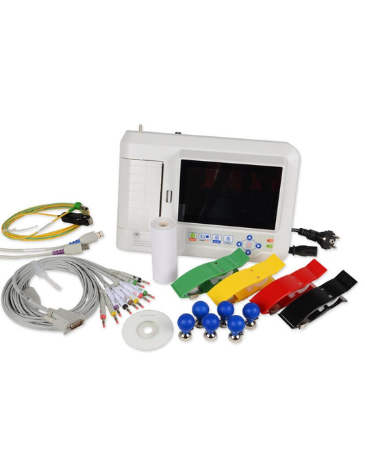 Electrocardiógrafo Digital 3/6 Canales 12 Derivaciones con Impresora CONTEC ECG600G