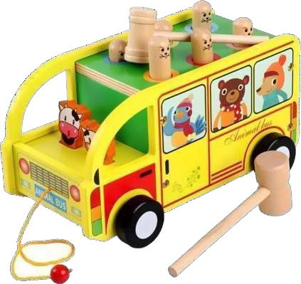 Juego de Martilleo Bus con 6 Clavijas