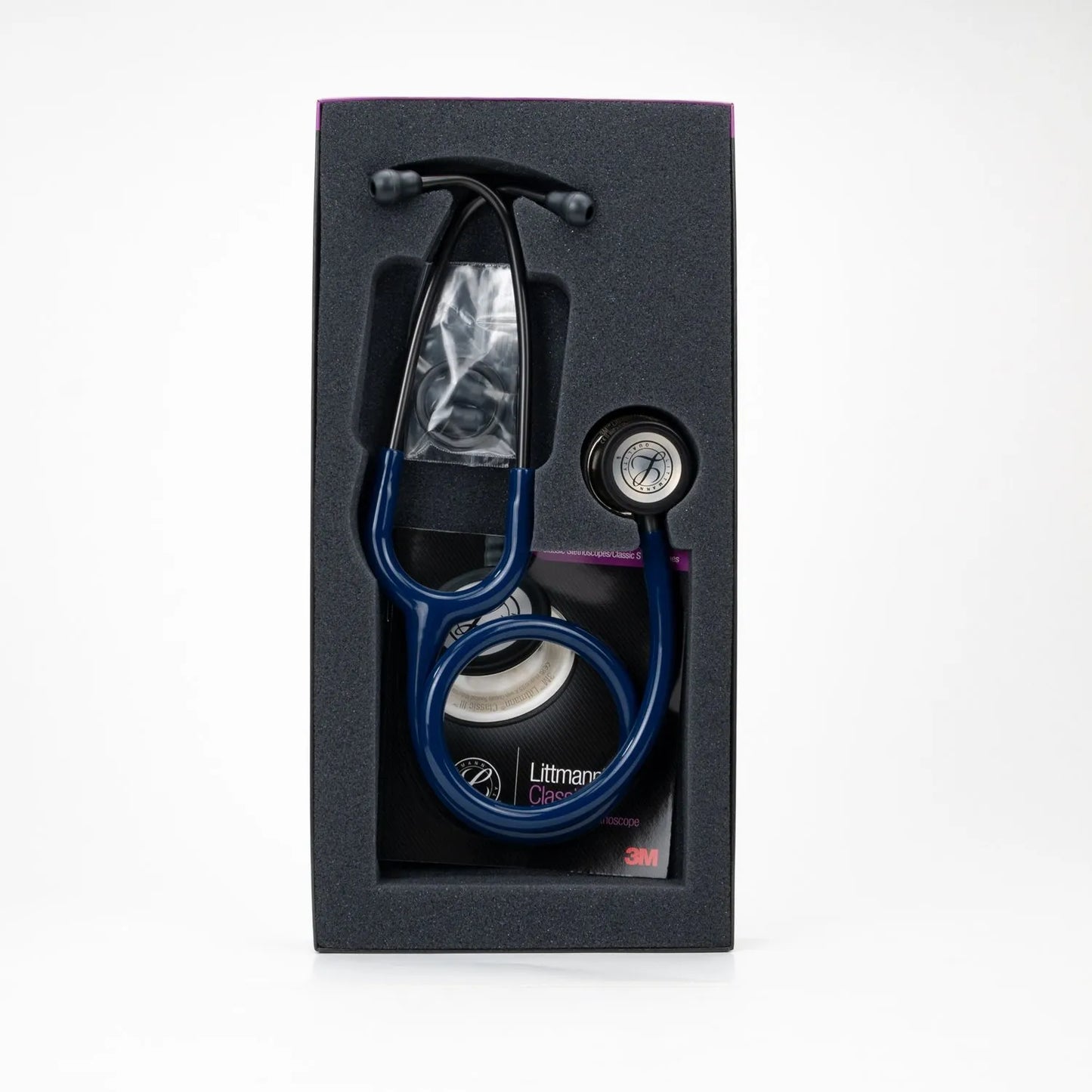 Estetoscopios Littmann Clasic III 3M Mirror Chestpiece Azul Marino #5863 (Edición Especial)