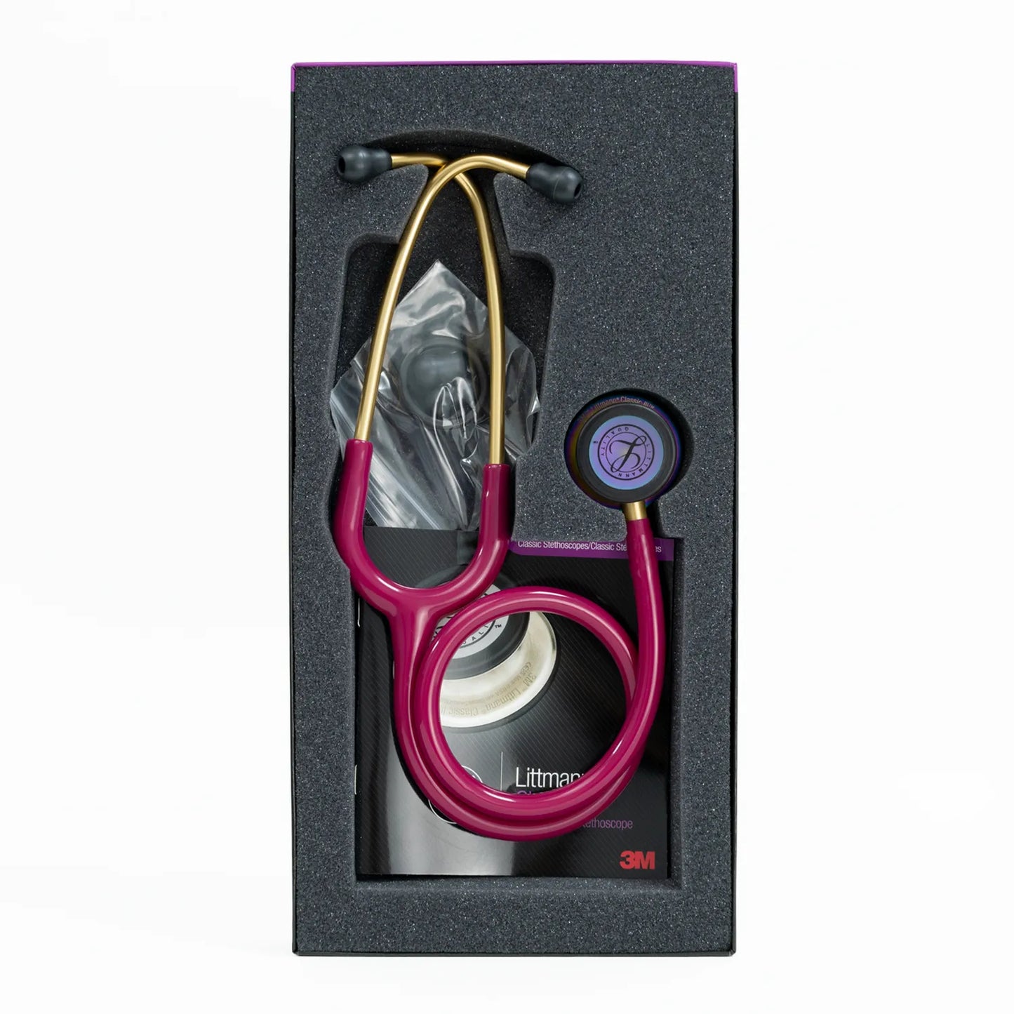 Estetoscopios Littmann Clasic III 3M Frambuesa Arcoíris #5806 (Edición Especial)