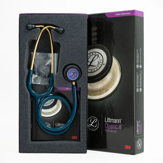 Estetoscopios Littmann Clasic III 3M Azul Caribe Arcoíris #5807 (Edición Especial)