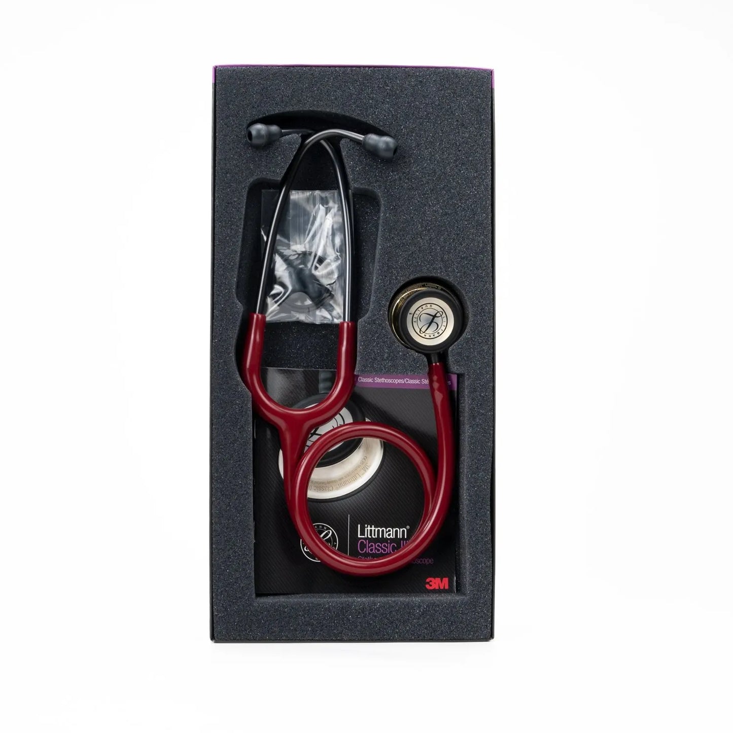 Estetoscopios Littmann Clasic III 3M Borgoña champagne #5864 (Edición Especial)