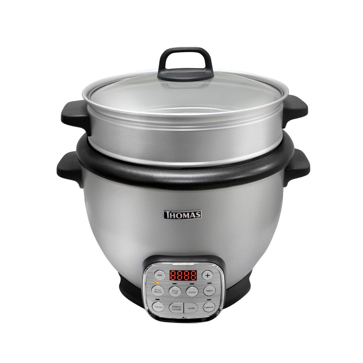 Olla Arrocera Multifunción Digital 1.8 L 700 W con Vaporera THOMAS TH-38MF