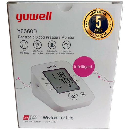 Tensiómetro Digital de Brazo con Voz y Adaptador USB YUWELL YE-660D
