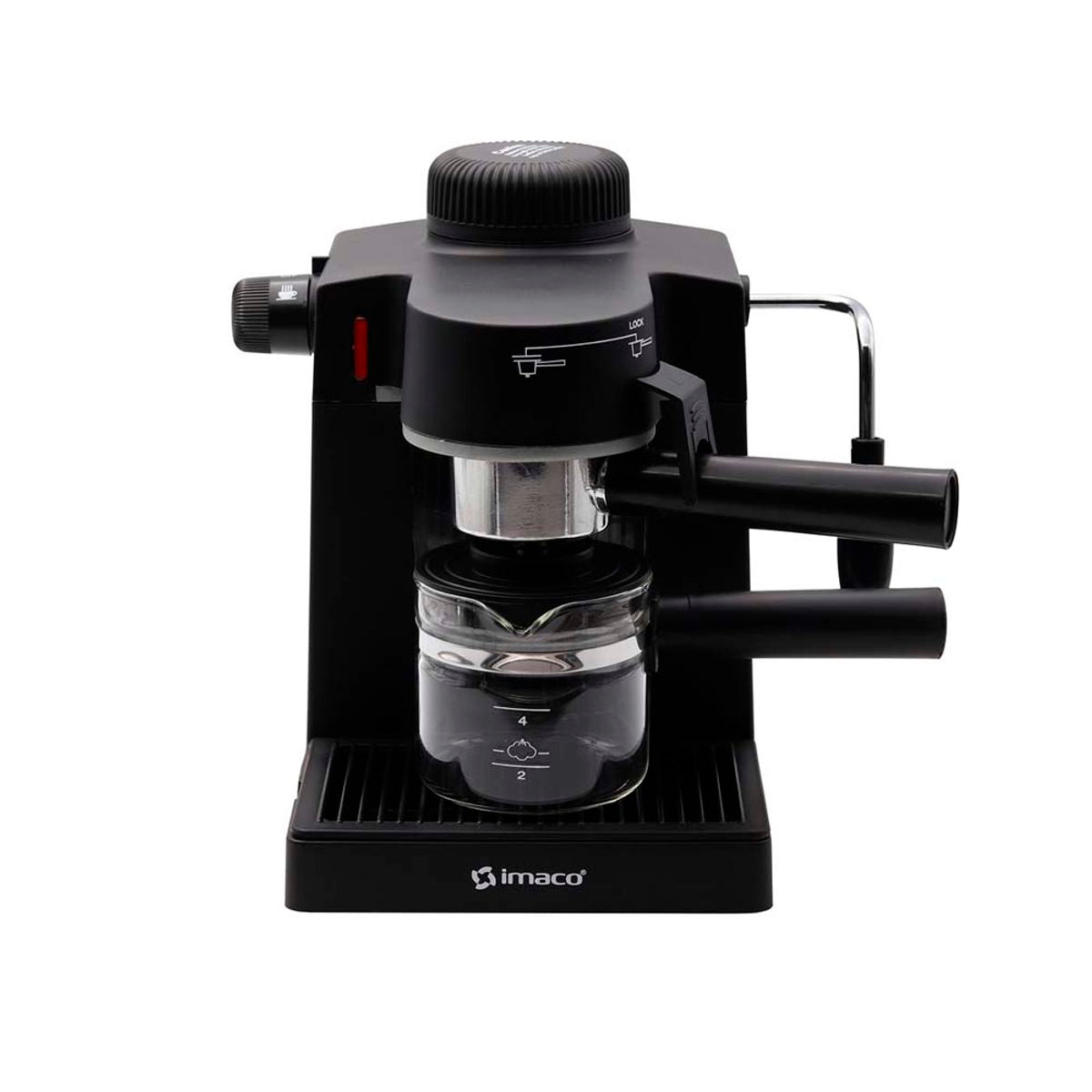 Cafetera Espresso y Capuccino 5 Bares 4 Tazas IMACO IECM5B