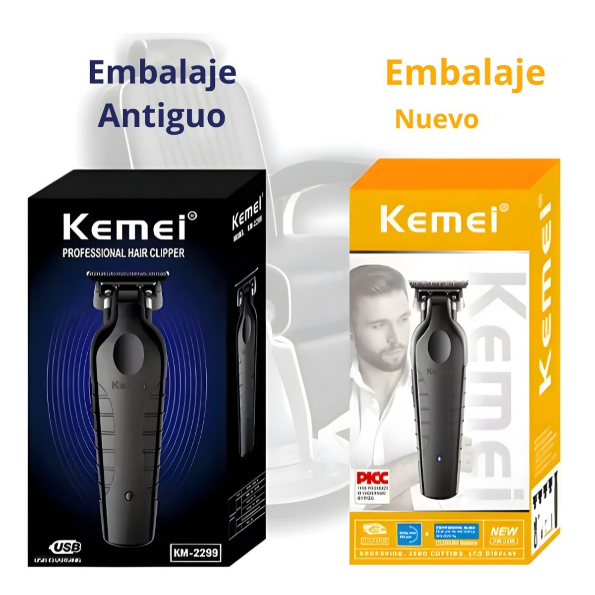 Patillera Trimmer Profesional Inalámbrica KEMEI KM-2299