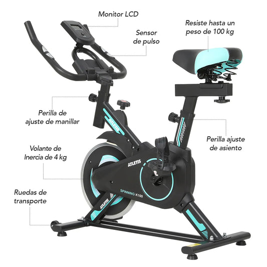 Bicicleta Spinning Volante 4 kg ATLETIS K100