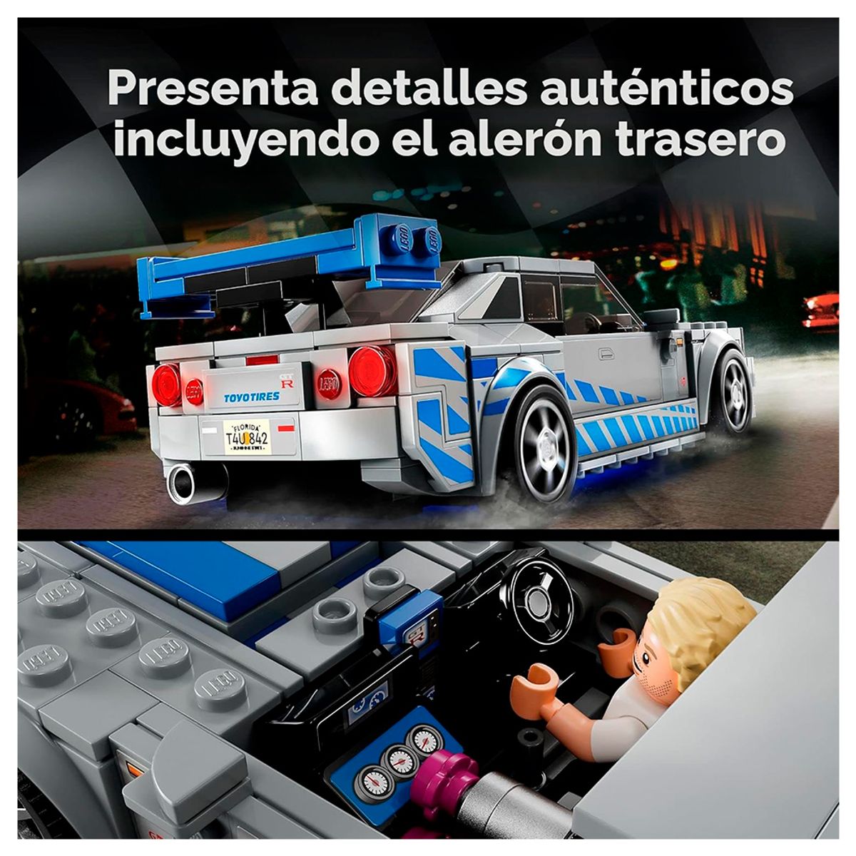 Set de Construcción Nissan Skyline GT-R (R34) 319 Piezas LEGO Speed Champions 76917