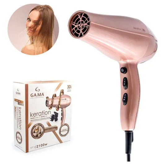 Secadora de Cabello Profesional 2300 W Iónica GAMA ITALY Diva 3D Keration
