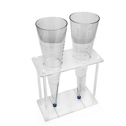 Set 2 Conos de Sedimentación Imhoff 1000 ml c/ Soporte