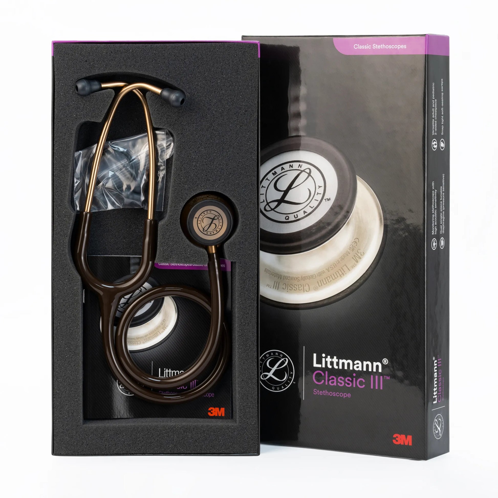 Estetoscopio LITTMANN CLASSIC III Chocolate Cobre 5809