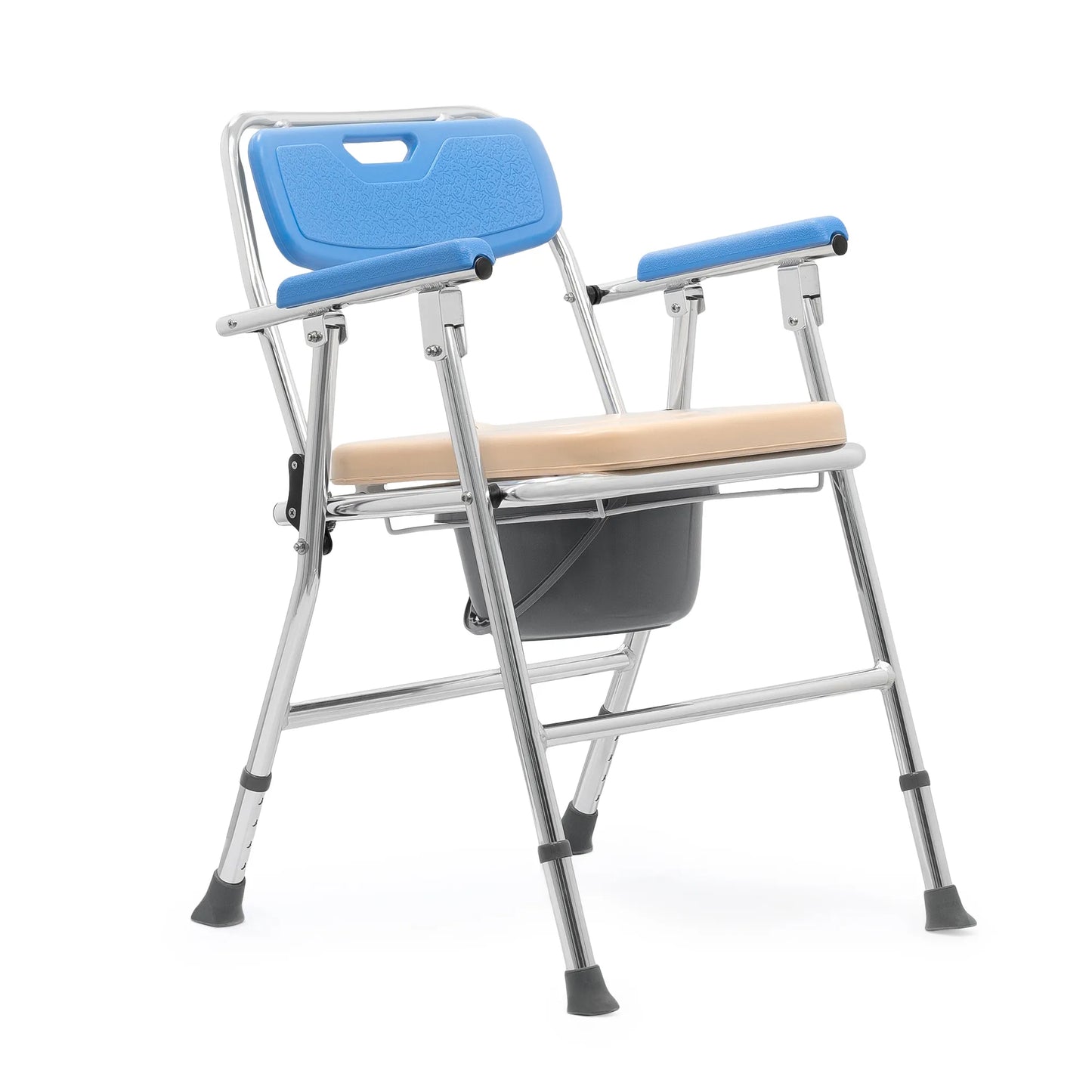 Silla Sanitaria Acolchado con Baño Portátil