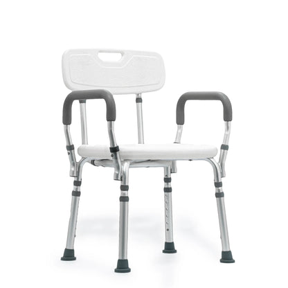 Silla de Ducha Ortopédica con Brazos Aluminio