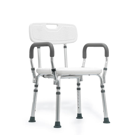 Silla de Ducha Ortopédica con Brazos Aluminio