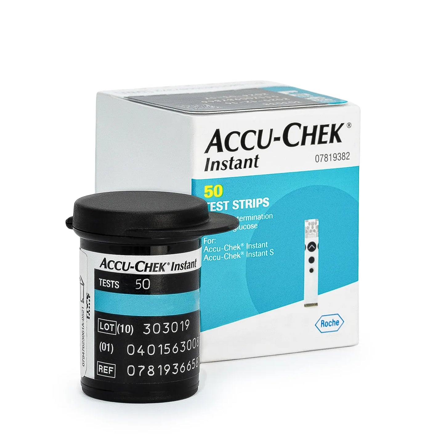 Tiras Reactivas para Glucosa ACCU CHEK INSTANT CAJA 50 UND