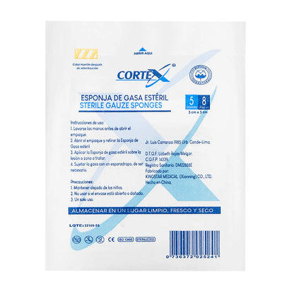 Esponja de Gasa Estéril CORTEX CAJA 20 UND