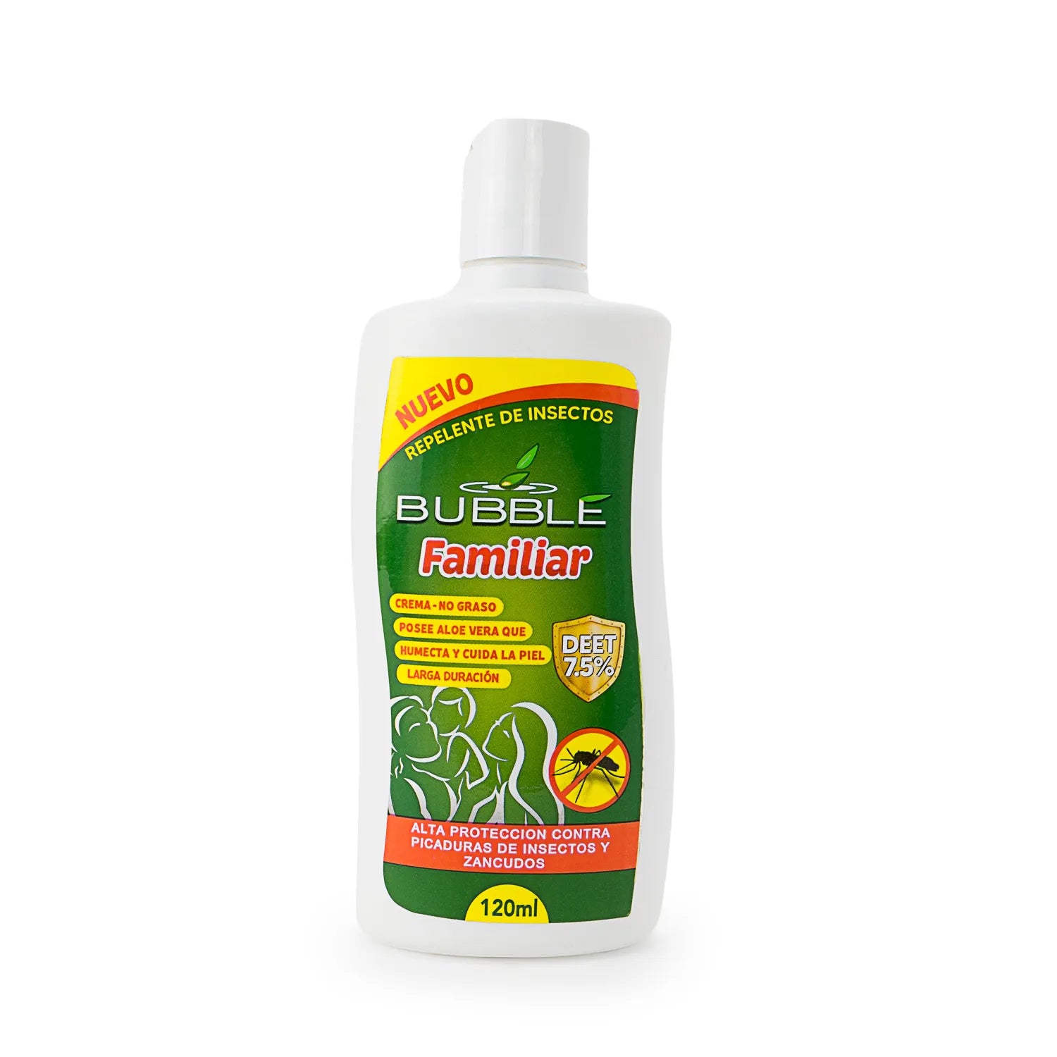 Repelente de Insectos BUBBLE Familiar FCO 120 ML DEET 7.5%