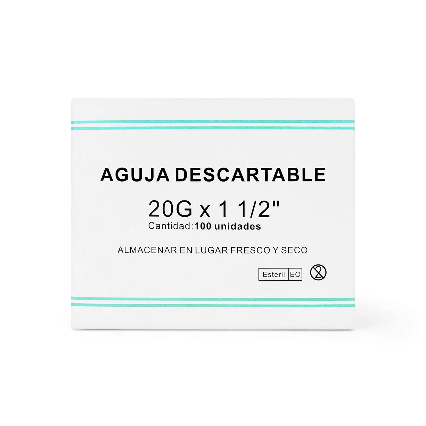 Aguja Descartable 20 G X 1 1/2" CAJA 100 UND