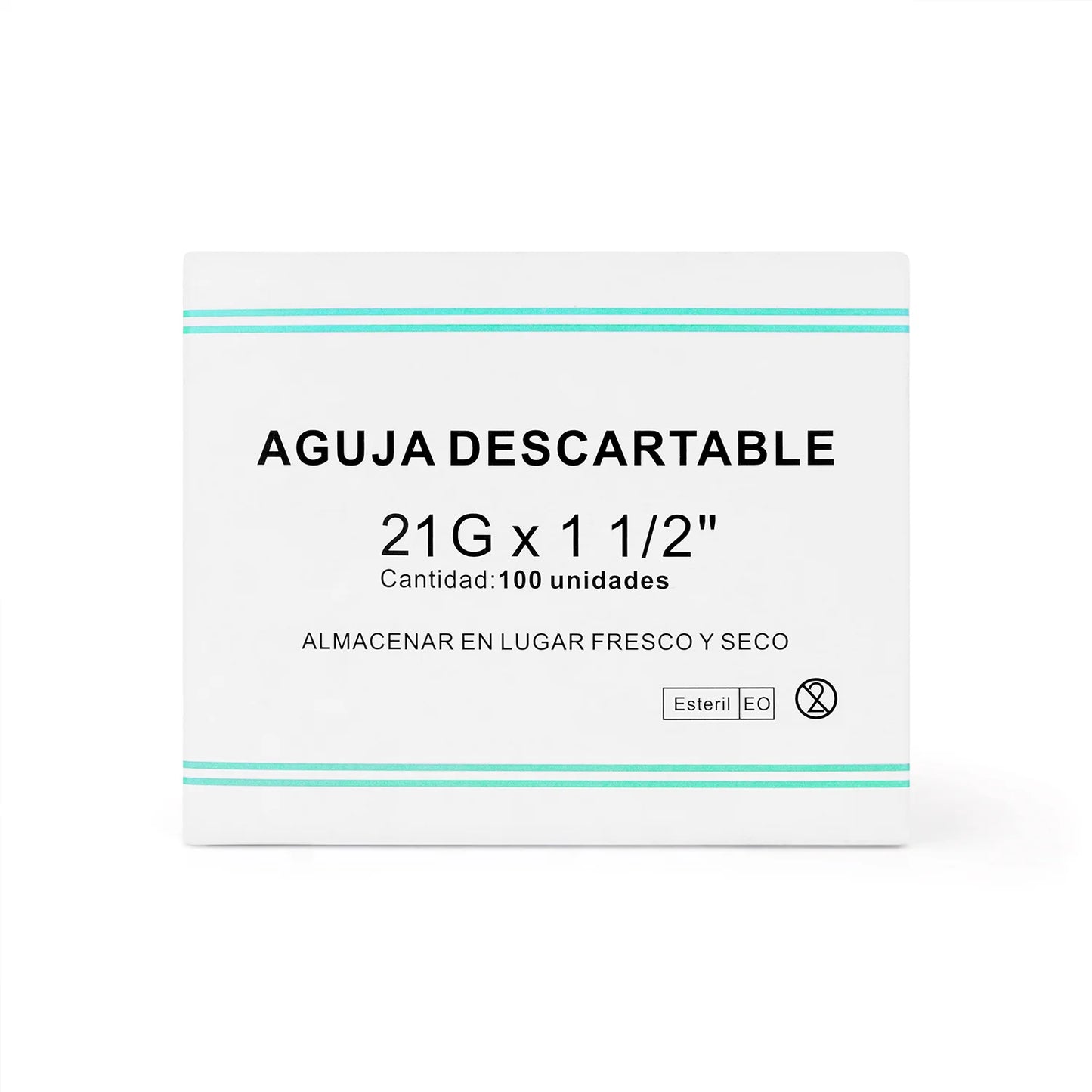 Aguja Descartable 21 G X 1 1/2" CAJA 100 UND