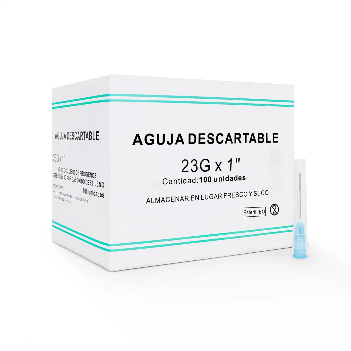 Aguja Descartable 23 G X 1" CAJA 100 UND