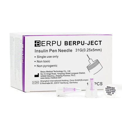 Aguja para Insulina BERPU 31 G X 5 MM CAJA 100 UND
