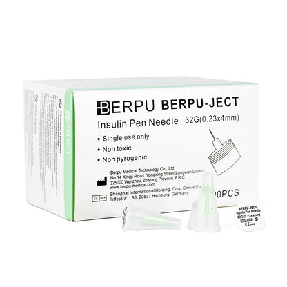 Aguja para Insulina BERPU 32 G X 4 MM CAJA 100 UND