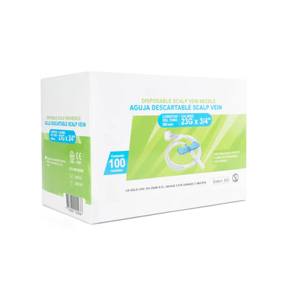 Aguja Scalp Vein Alita Mariposa 23 G X 3/4" CAJA 100 UND