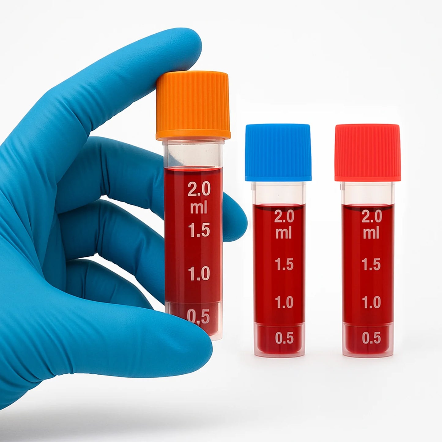 Criovial con Tapa Rosca Estéril de 2 ML BOLSA 200 UND