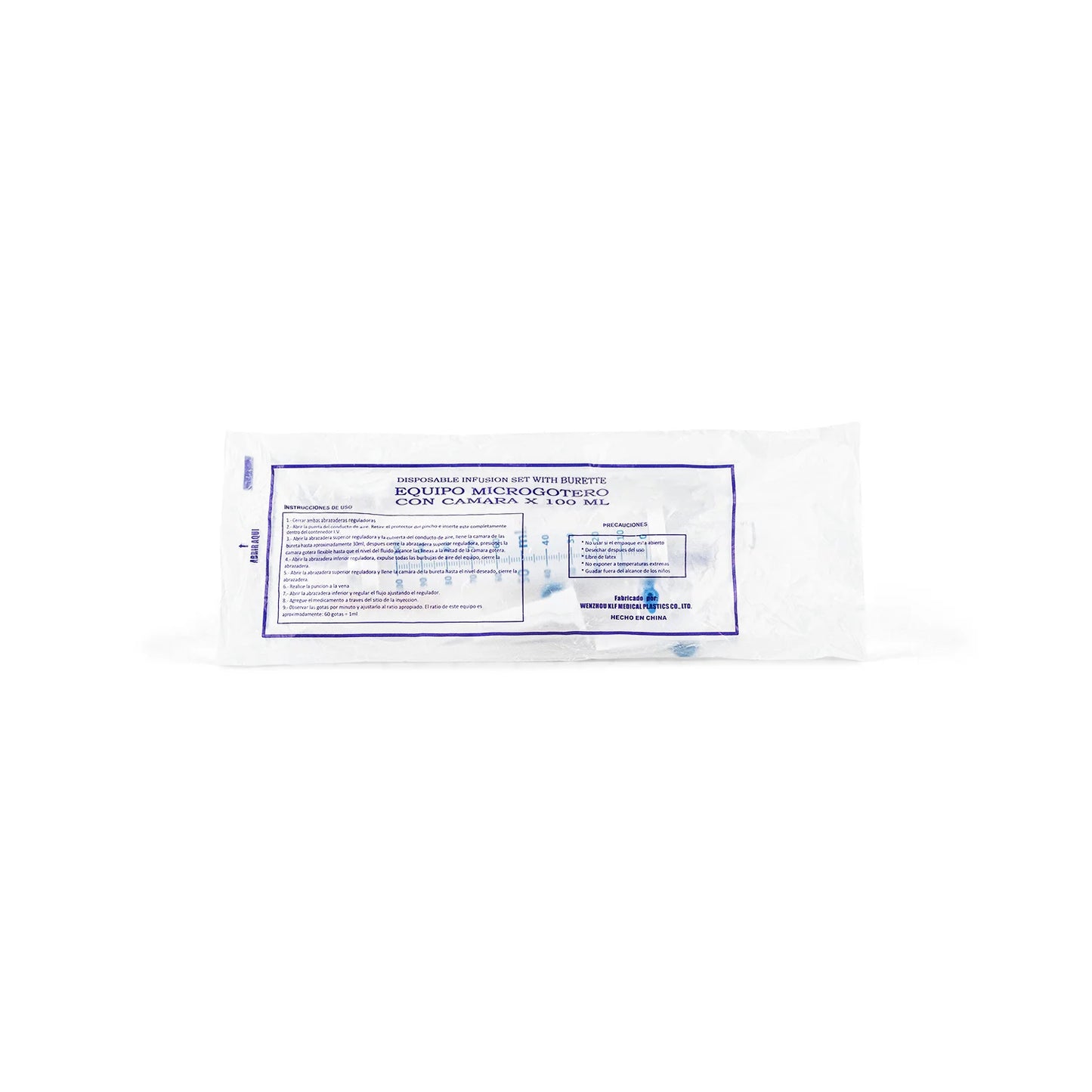 Equipo de Infusión Volutrol de 100 ML BOLSA 1 UND