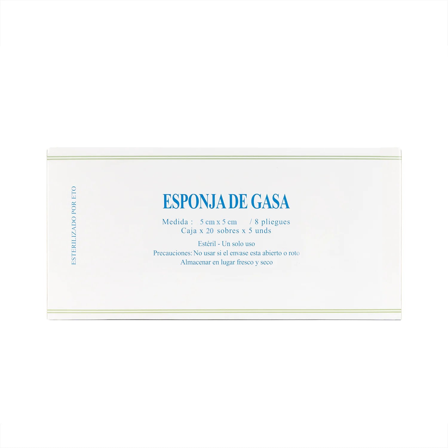 Esponja de Gasa Estéril Absorbente de 5 X 5 CM
