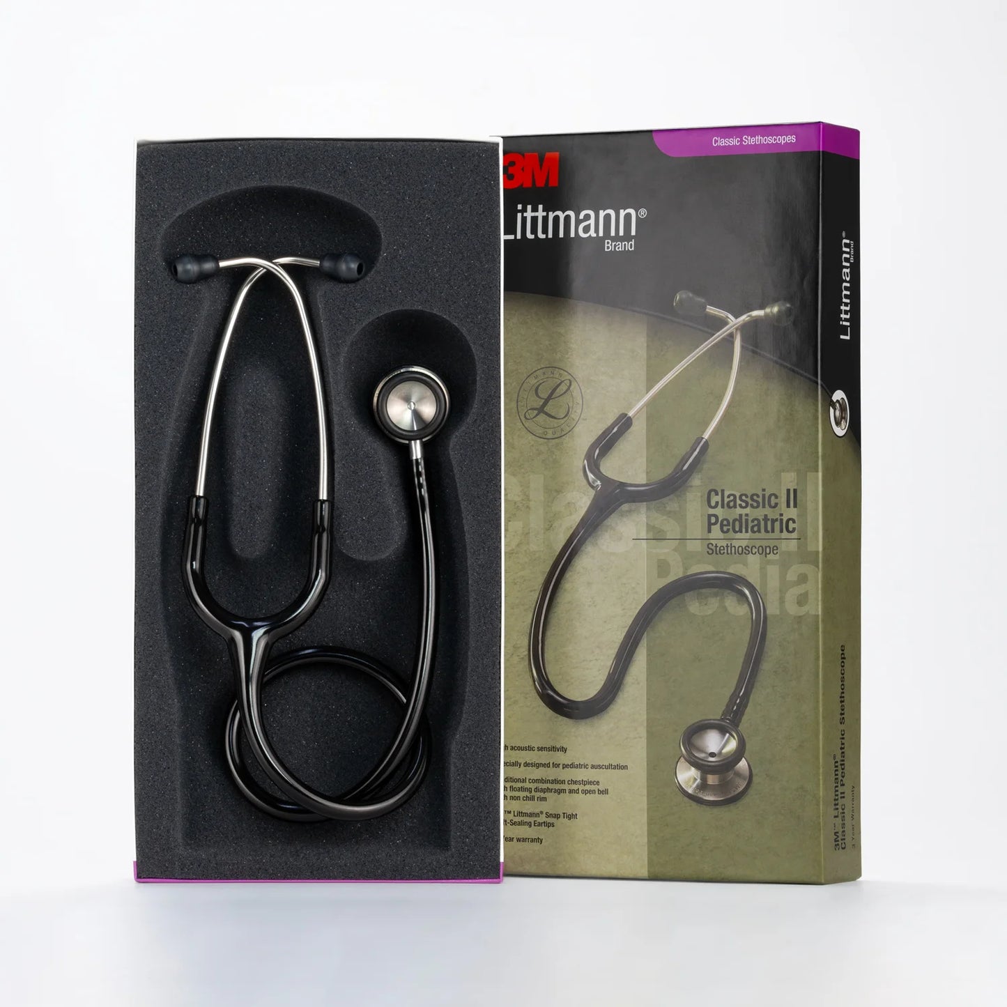 Estetoscopio LITTMANN CLASSIC II Pediátrico Negro 2113