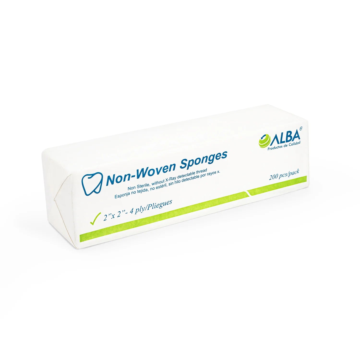 Gasa Dental Precortada No Estéril de 2" X 2" CAJA 200 UND